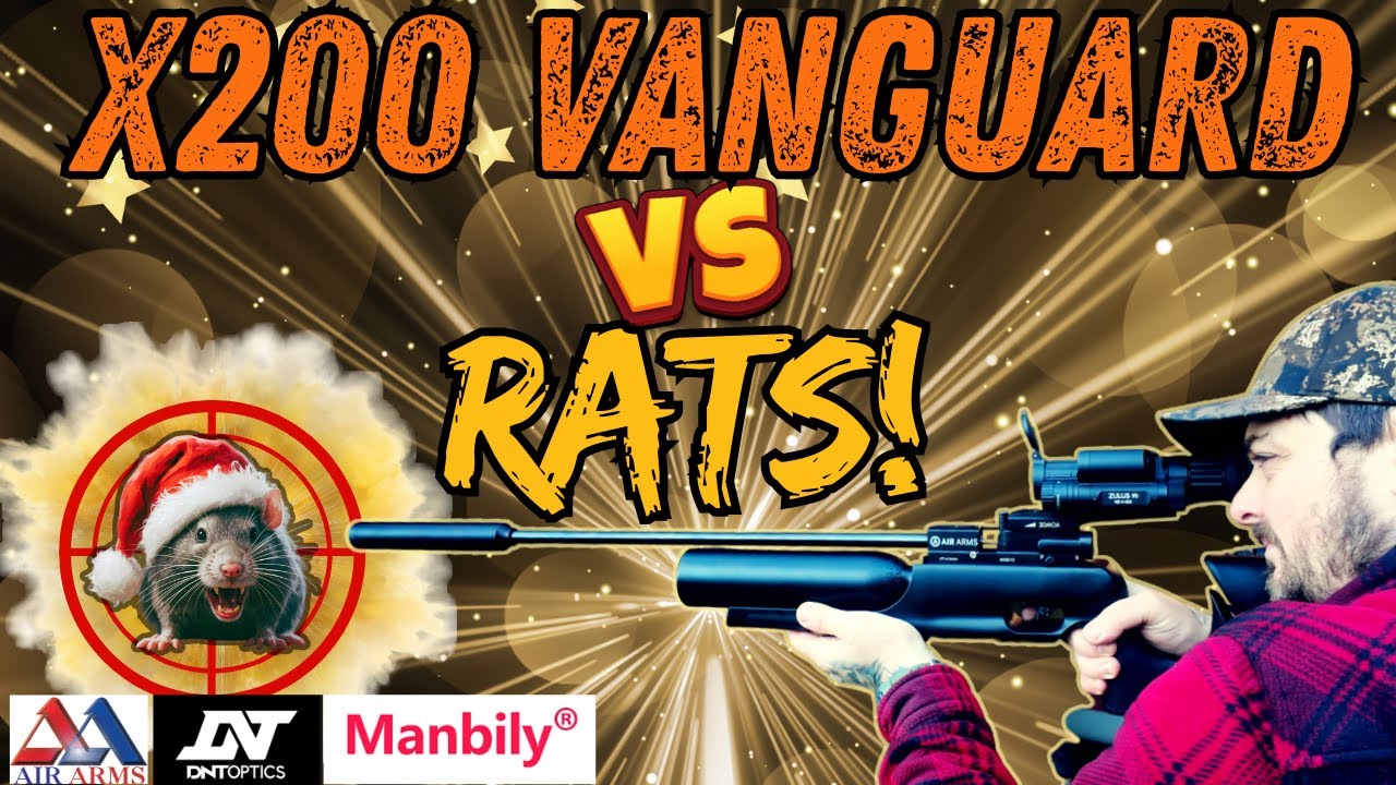 Air Arms X200 Vanguard Vs rats | Is it any good? |Epic  Pest Control with the  X200 and DNT Zulus V2