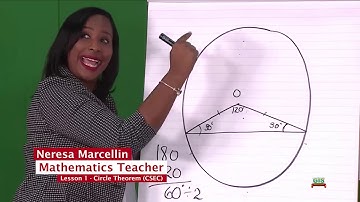 Neressa Marcellin teaches Math - Circle Theorem Part1 (CSEC)