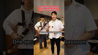1 second VS 10 years playing bassoon… #aylex #bassoon #1secondvs10years #practice #classicalmusic