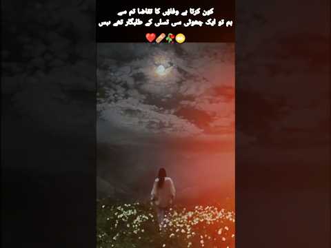کون کرتا وفاؤں کا تقاضا تم سے غالب Unfrezzmyaccount Poetry