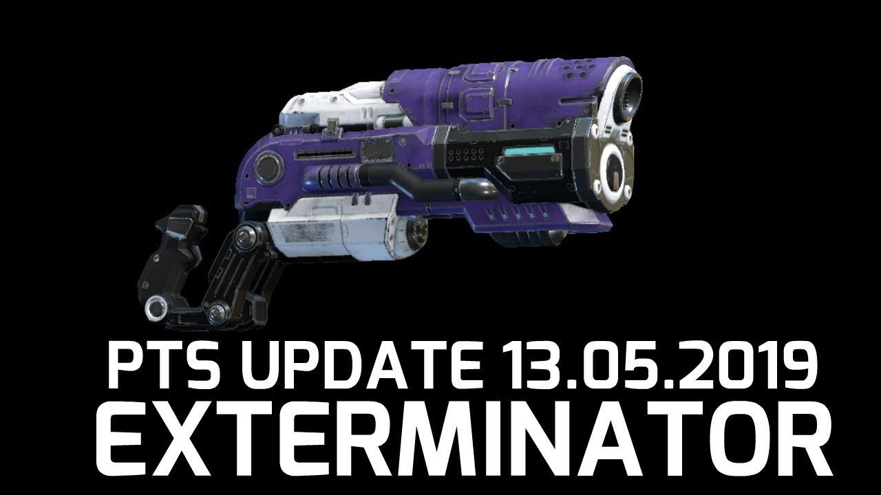 New Q4 Railgun color Exterminator - PTS UPDATE 13.05.2019