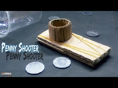 How to Make a Coin Shooter Using Cardboard | penny shooter | JAHIRUL