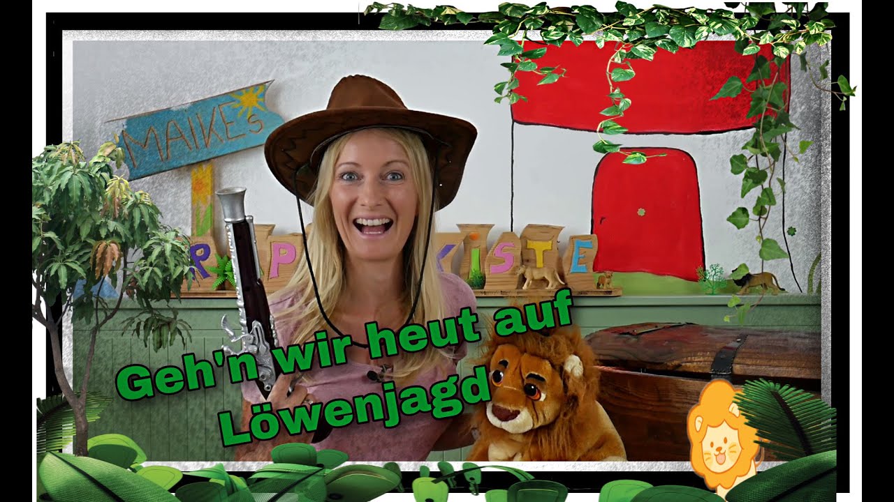 Geh'n wir heut auf Löwenjagd  🦁 I Kreisspiele I Bewegungsspiel I Spiele für die Kita