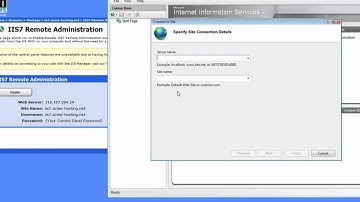 IIS7 Tutorial- Turn on Remote Administration from your control panel