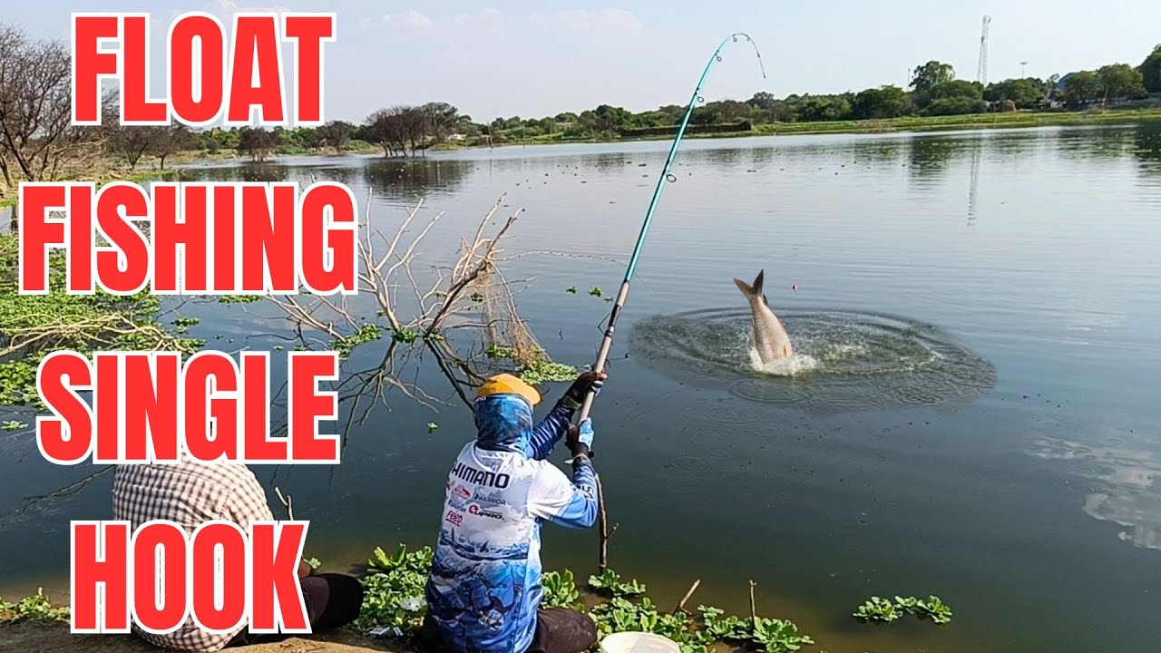 How To Catch Big Catla Fish With Single Hook Float Fishing Techniques