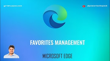 How to use favorites (or bookmarks) in Microsoft Edge browser?