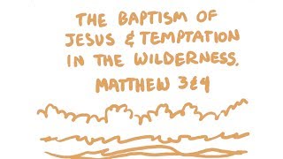 The Baptism of Jesus and Temptation in the Wilderness Bible Animation (Matthew 3-4)