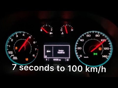 0-100 km/h Chevrolet Malibu 2.0 turbo