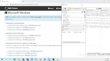 instalación de Octave (software libre con muchas prestaciones semejantes a Matlab)