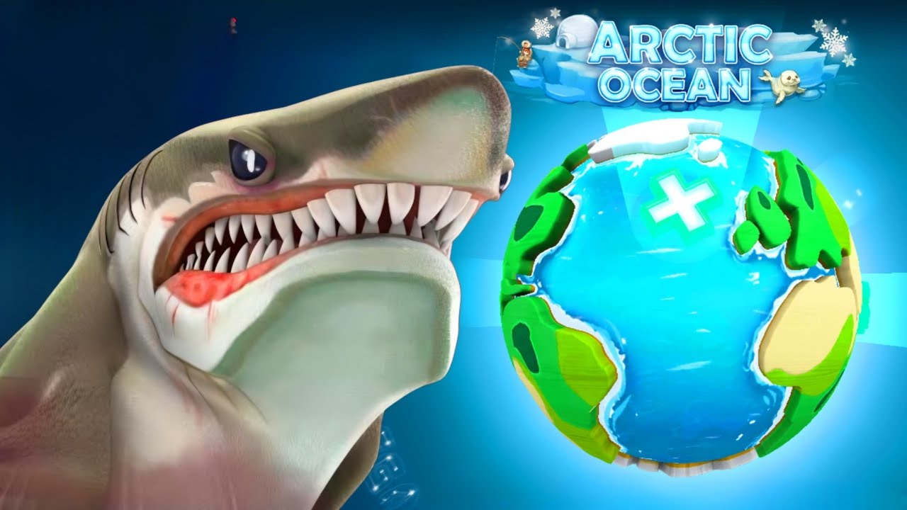 Hungry Shark World | MEGALODON SHARK Attack Gameplay | ARCTIC OCEAN ...