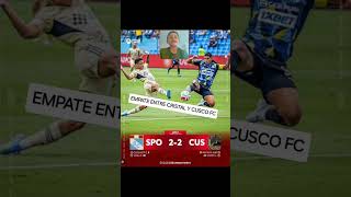CRISTAL Y CUSCO FC EMPATAN A 2. #futbol