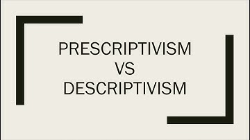 Prescriptivism vs Descriptivism in 3:18