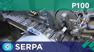 P100 Horizontal Cartoner running pharmaceutical vials with high speed insert