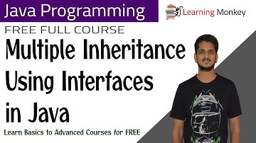 Multiple Inheritance Using Interfaces in Java || Lesson 64 || Java Programming || Learning Monkey ||