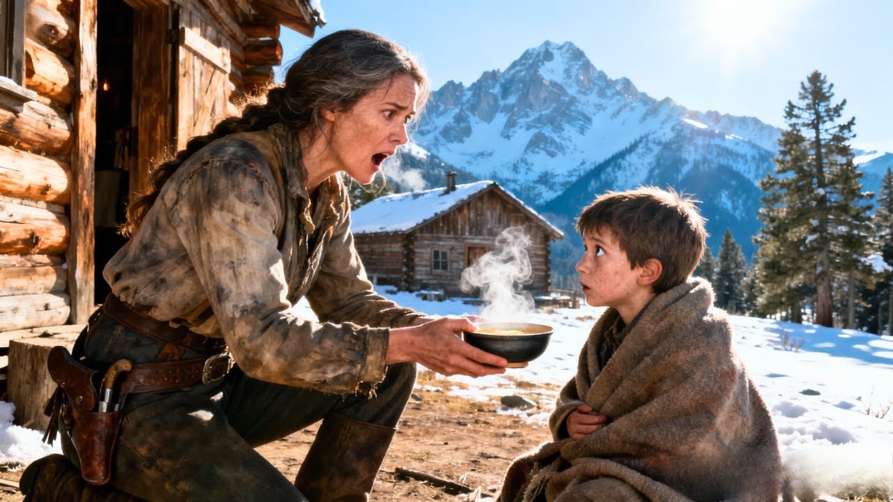A Mountain Widow Fed a Starving Boy — What He Asked Changed Everything
