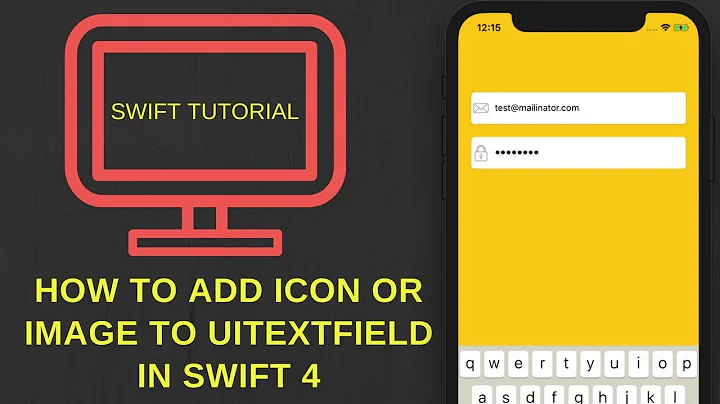 Add icon or image to UITextField in Swift 4 (Xcode 9.2)