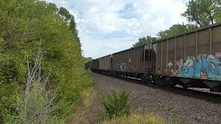 Union Pacific fast empty coal ,  back to Wyoming GE 5520 lead