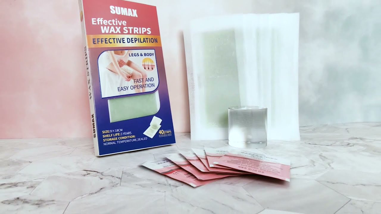 Women Men 40 PCS Bikini Body Hair Removal Wax Strips