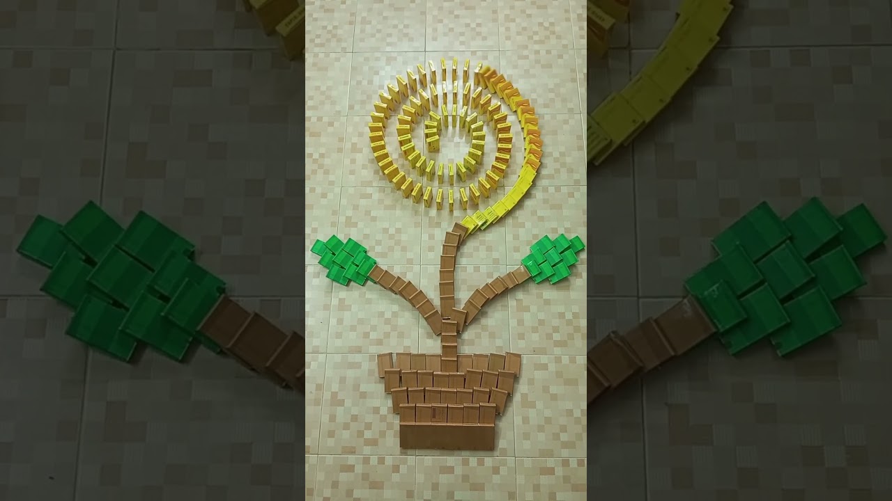 Satisfying flower domino 11 🌻 Subscribe Now | benefits for views |