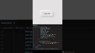 Neumorphic 3D Button #button #csseffect #shortsfeed