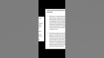 #Motivation - elements of directing