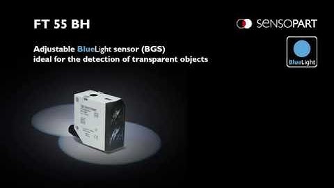 Photoelectric sensor with BlueLight technology