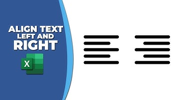 How to align text left and right in excel