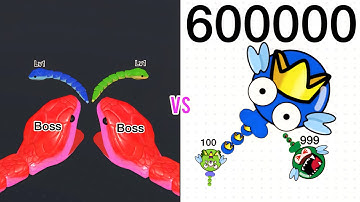 Snake Clash VS Mosquito.io. Epic Battle🔥
