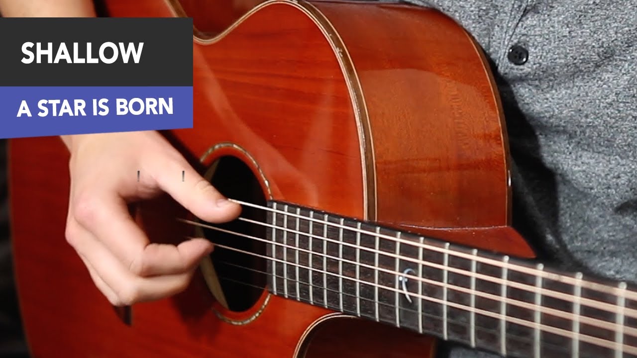 Shallow" Fingerstyle INTRO only Guitar Tutorial (A Star Is Born) - YouTube