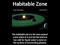 What is Habitable zone - By Horizon