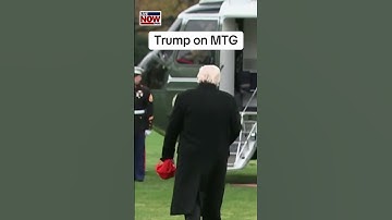 Trump on MTG resigning from congress