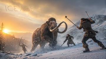How Cavemen Hunted Mammoths in the Ice Age 🦣❄️ | 10-Minute Prehistoric Survival Documentary