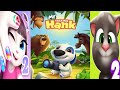 My talking tom 2 🥰🤩😘🐥😍 vs my talking barbie angela 🥰🧡 vs my talking hank 😘😍🐥