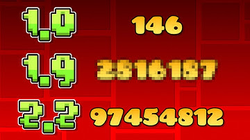 First Rated Level of Each Update.... | Geometry Dash 2.2