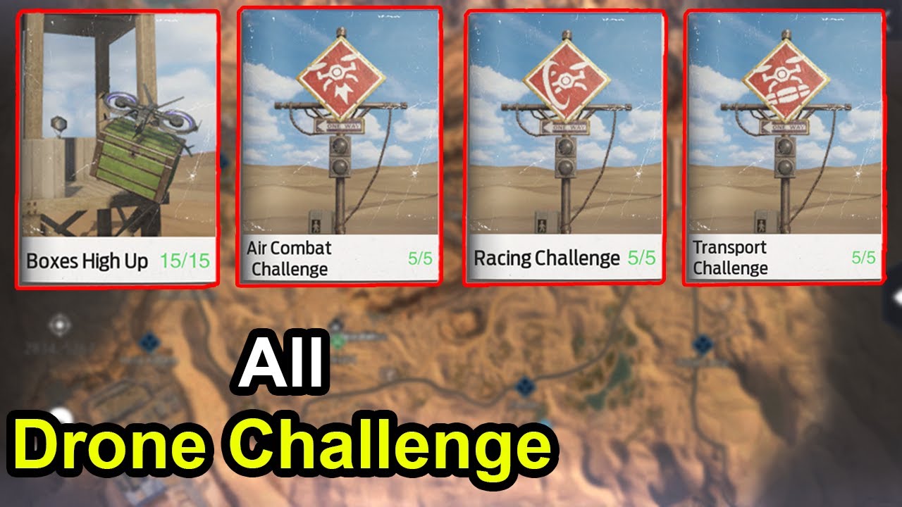 Undawn Golden Desert All Drone Challenge Location/ Boxes High Up and ... 