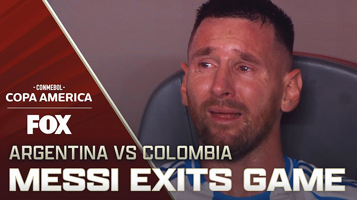 Lionel Messi exits Copa América Final early with injury vs. Colombia | FOX Soccer