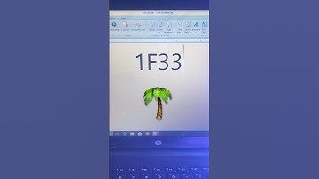 Coconut tree 🌴 drawing ms words #shortcutkeys