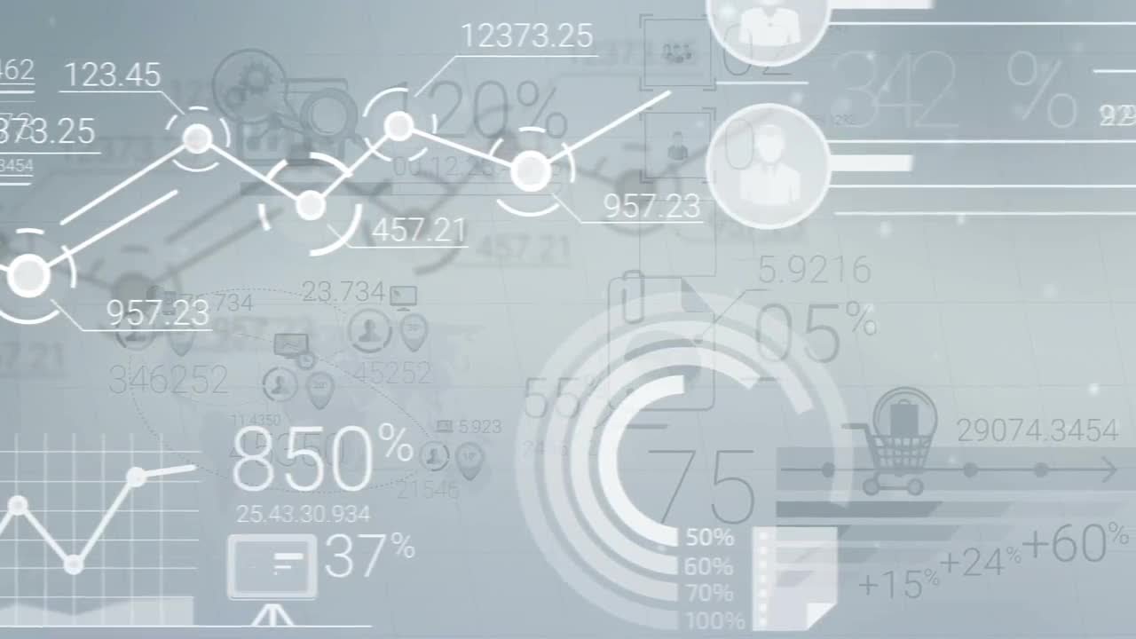 Financial data infographics Stock Motion Graphics