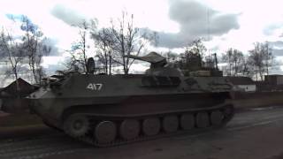 Перегон военной техники танки АТО донбас