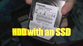 Replaced the HDD with an SSD in my laptop