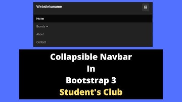 Collapsible Navbar In Bootstrap 3 | Dropdown Menu In Bootstrap 3 Tutorial #15