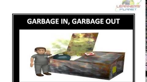 6th CBSE Science Garbage In, Garbage Out video notes lesson 1