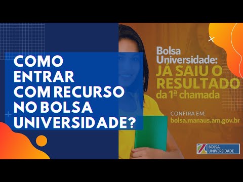 COMO ENTRAR COM RECURSO NO BOLSA UNIVERSIDADE?