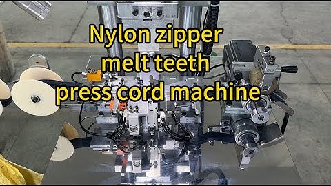 nylon zipper melt teeth machine #zippermachine #zippermakingmachine