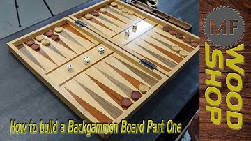 How to build a Backgammon Board Part 1 Veneer Work