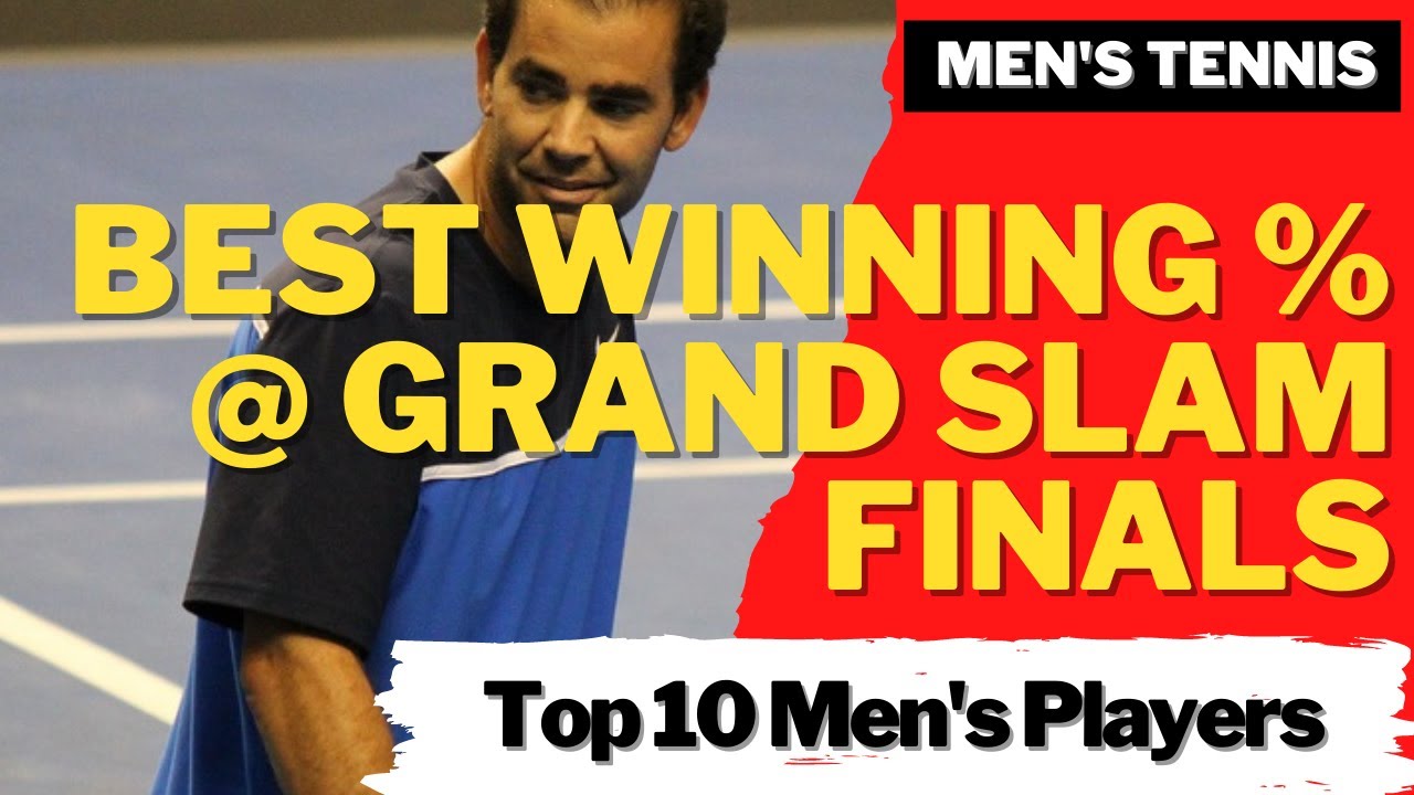 BEST WINNING PERCENTAGE AT GRAND SLAM FINALS Men's Tennis Top 10