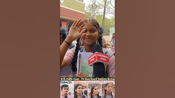 🔴TN 10th Public Social Science Exam Student Review |State Board 2025|Easy or Tough?|