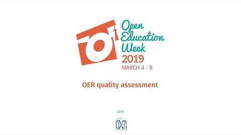 OEW - 2019 - OER quality assessment