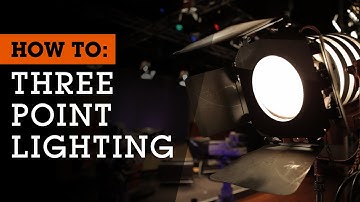 How To Set Up 3-Point Lighting for Film, Video and Photography
