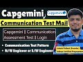 Capgemini Communication Assessment Mail Out |Capgemini Communication Test Pattern 2025 | Which Role?